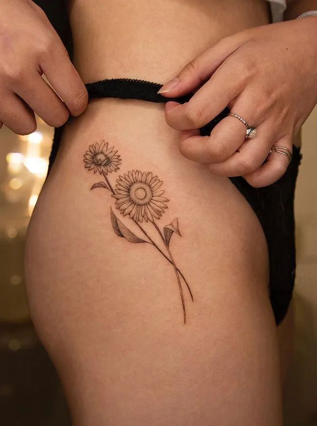 sunflower tattoos